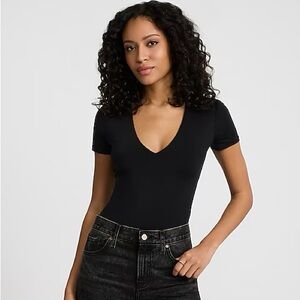 NWOT Express Body Contour Compression V-Neck Short Sleeve Bodysuit